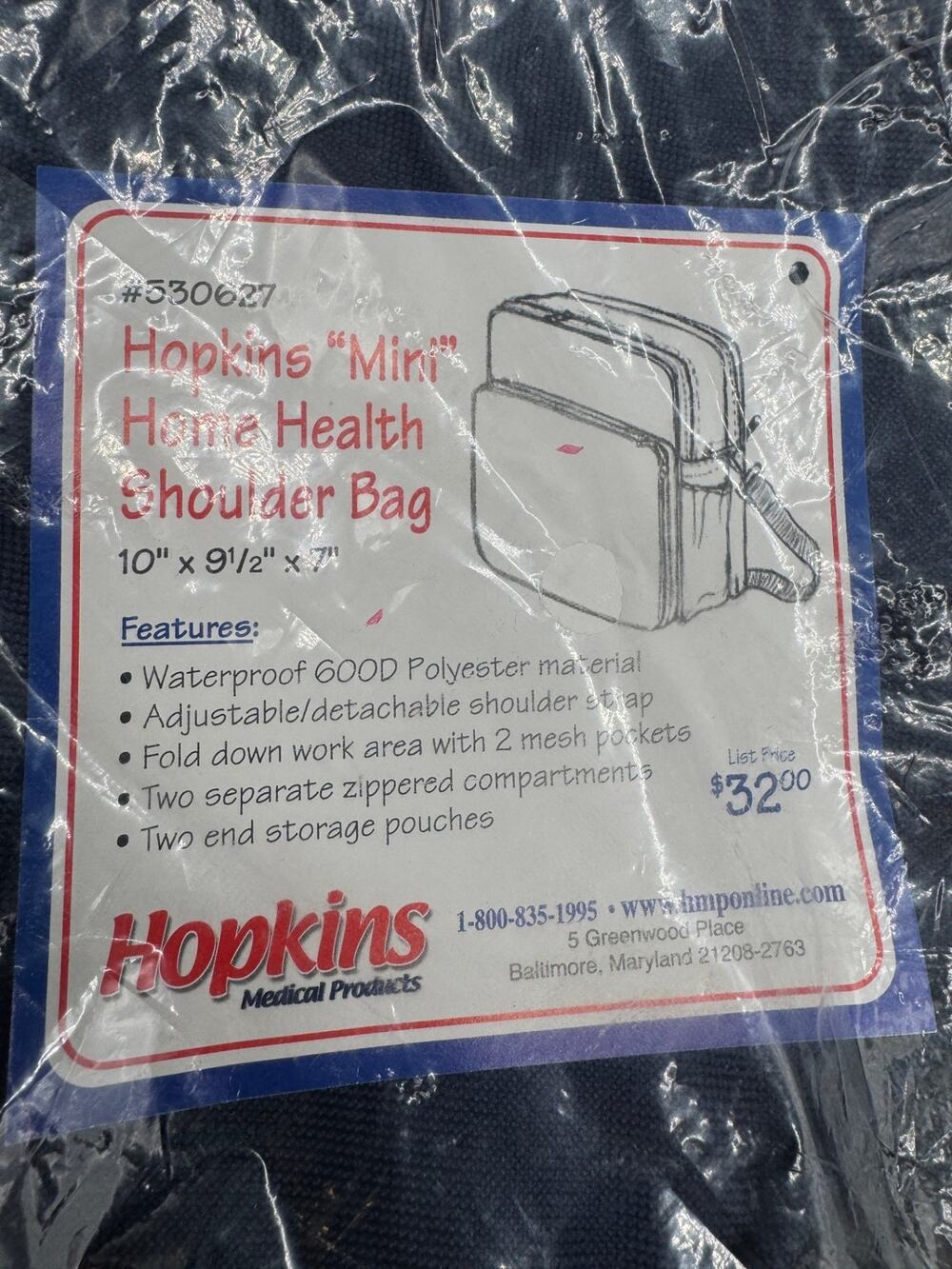 Hopkins Home Health Bag, NIB